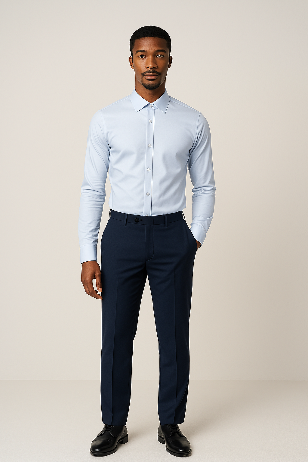 FreshWear Non-Iron Slim | Azzurro