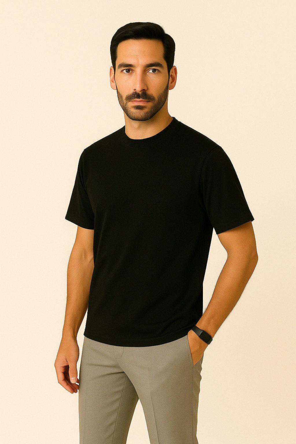 FreshWear - Maglietta oversize - Nero