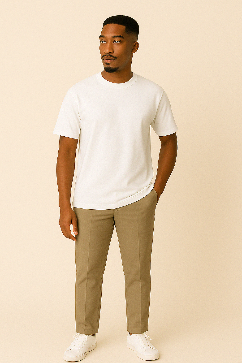 FreshWear - Maglietta oversize - Bianco