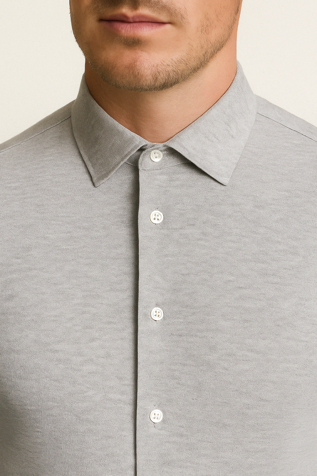 Camicia in maglia Slim | Grigio
