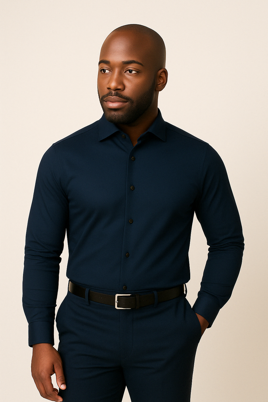 Camicia in maglia Slim | Blu