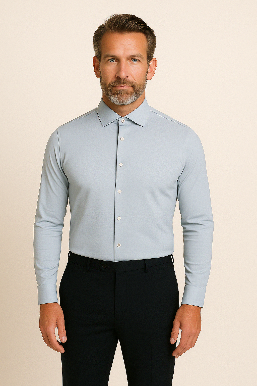 Camicia in maglia Slim | Blu
